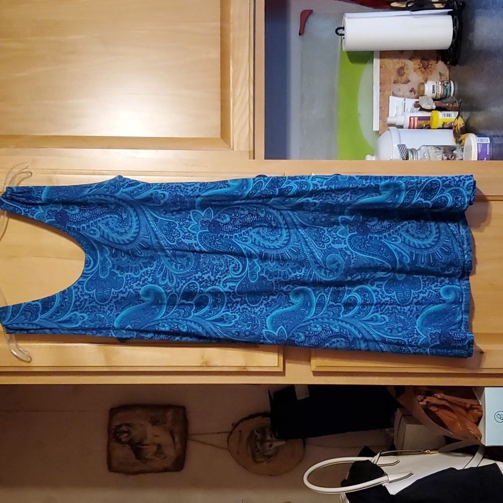 Sleeveless summer Paisley dress